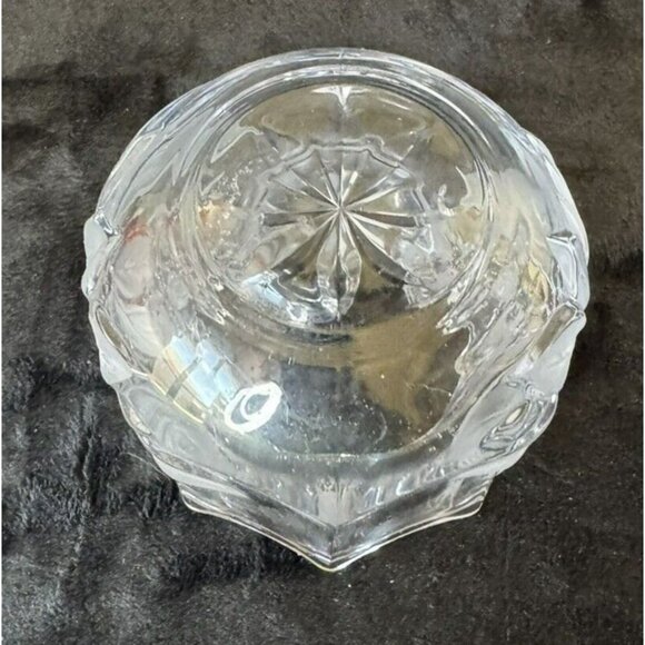 NEW 1990s Mikasa Festive Poinsettia Votive Candleholder Crystal Cut Glass - Picture 7 of 13